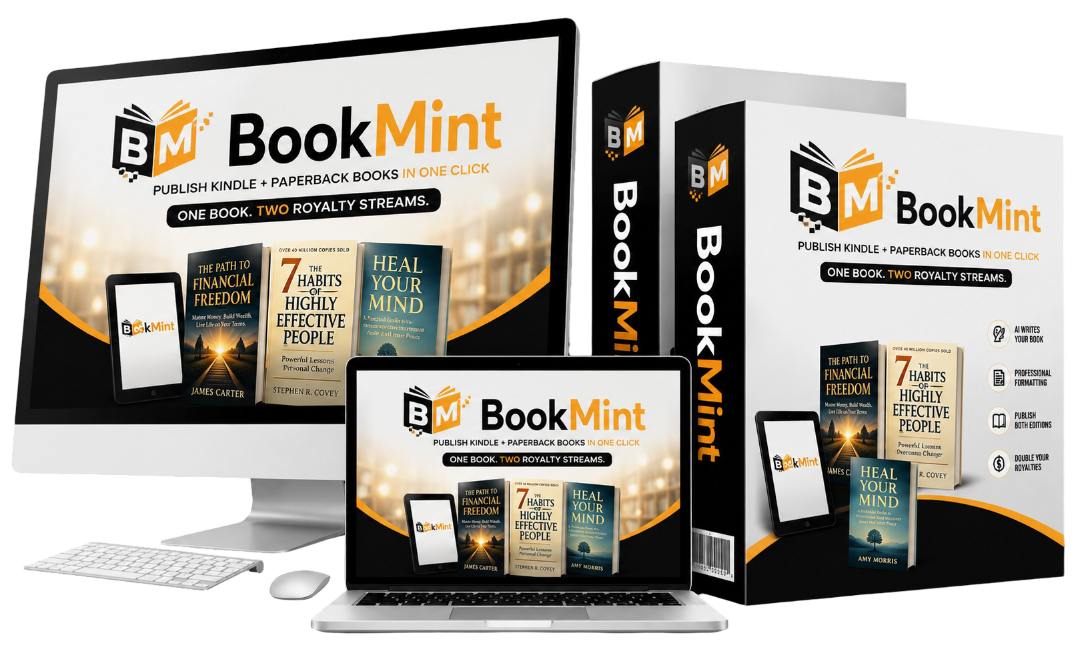 BookMint - World's First Autonomous Amazon Kindle & Print-On-Demand BookAI Agent