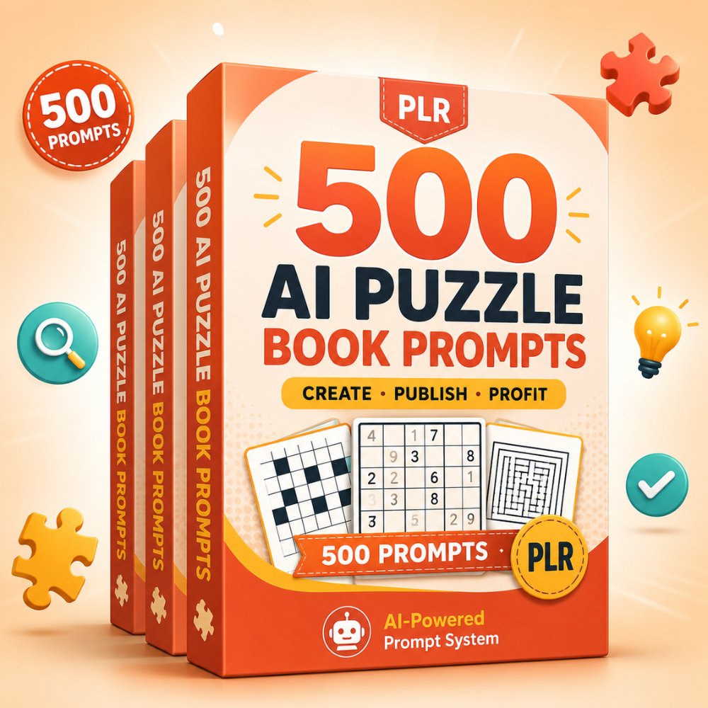 (PLR) 337 Prompts That Generate Complete Printable Kids' Products