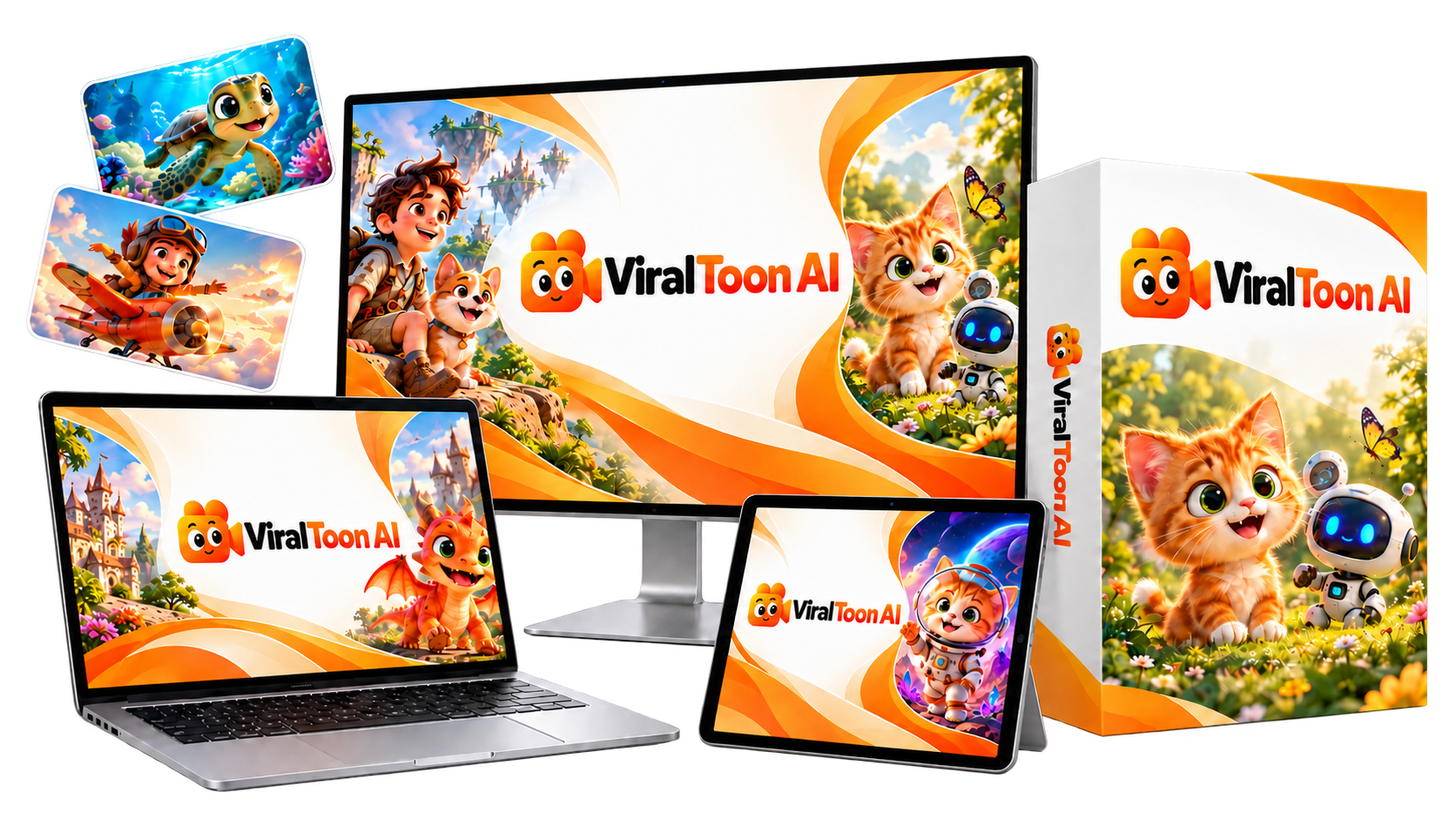 ViralToon AI - AI Powered Long Length Cartoon Videos & Movies Maker App