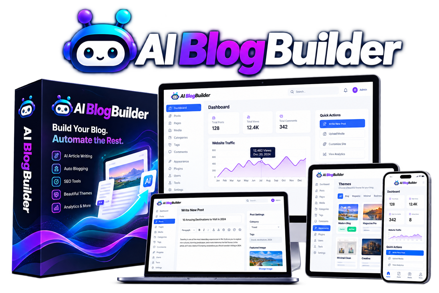 AI BlogBuilder - Build Your Blog. Automate The Rest.